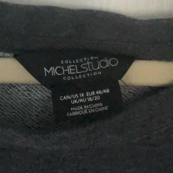 Michel Studio Beaded sweatshirt 1x - Picture 5 of 5